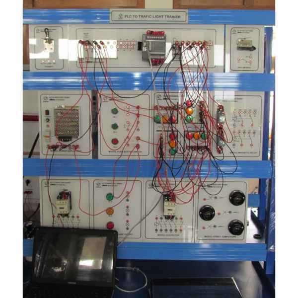 PLC To Traffic Light Simulation Trainer