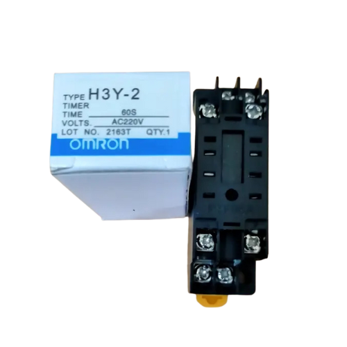 H3Y-2 220VAC Delay Timer Relay 60 S + Socket Base