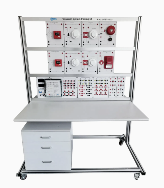 Educational Fire Alarm System Training Equipment — Didactic Training for Schools - Trainer -  Fire Alarm System Vocational Training Equipment — Educational Use