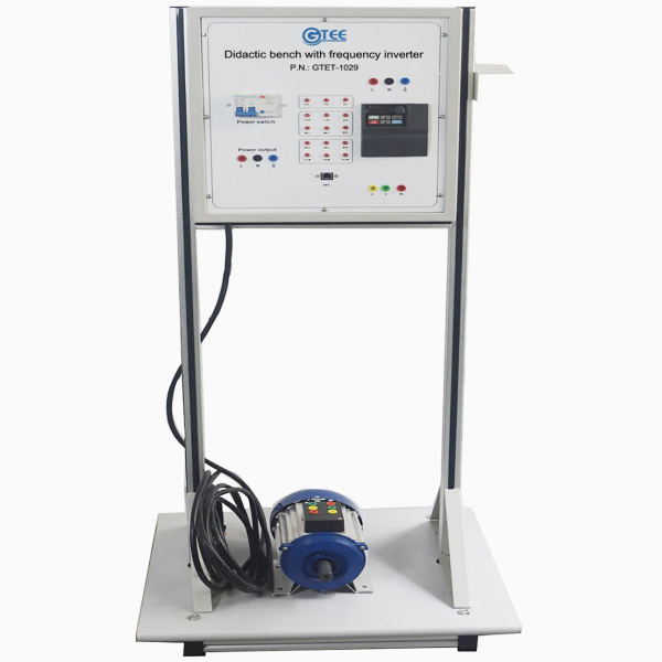 Educational Didactic Bench with Frequency Inverter & Three-Phase Motor - Trainer - Three-Phase Motor and VFD Training Bench — Educational Equipment